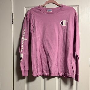 Champion Women’s Long Sleeve Shirt in Pink